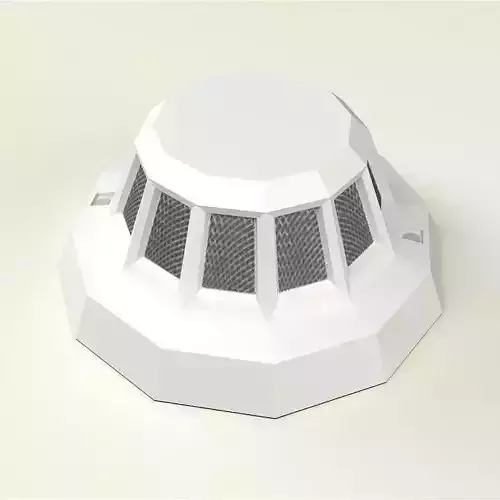 smoke detector Free low-poly 3D model