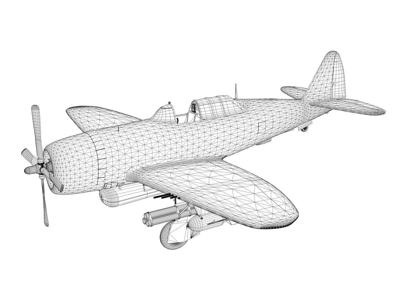 Republic P-47D Thunderbolt - Miss Mutt II 3D model_18