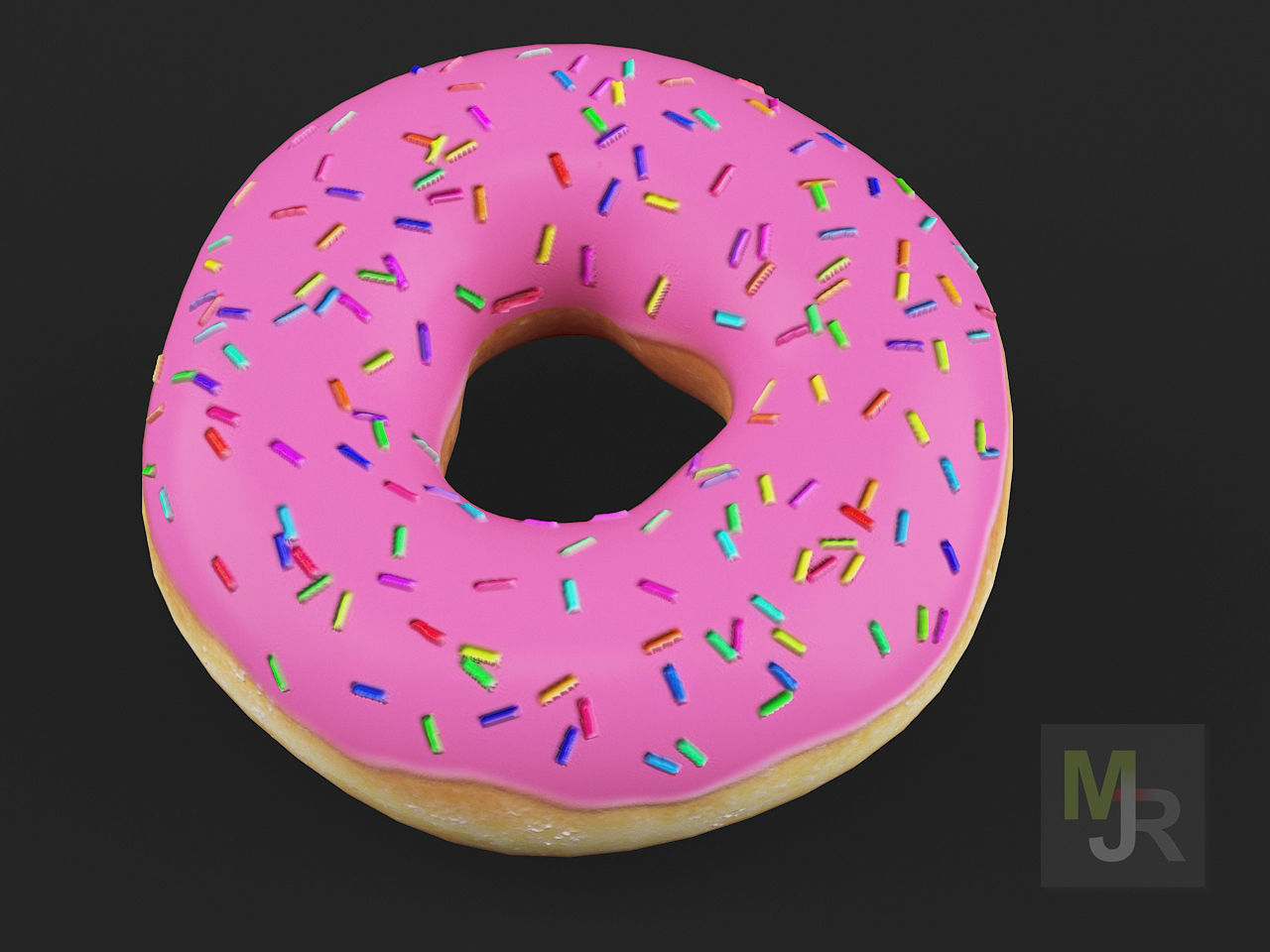 Donuts Pack 1 Low-poly 3D model_10