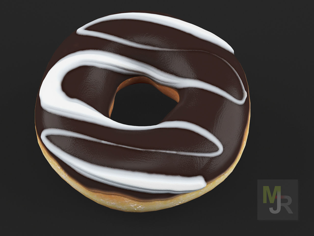 Donuts Pack 1 Low-poly 3D model_4