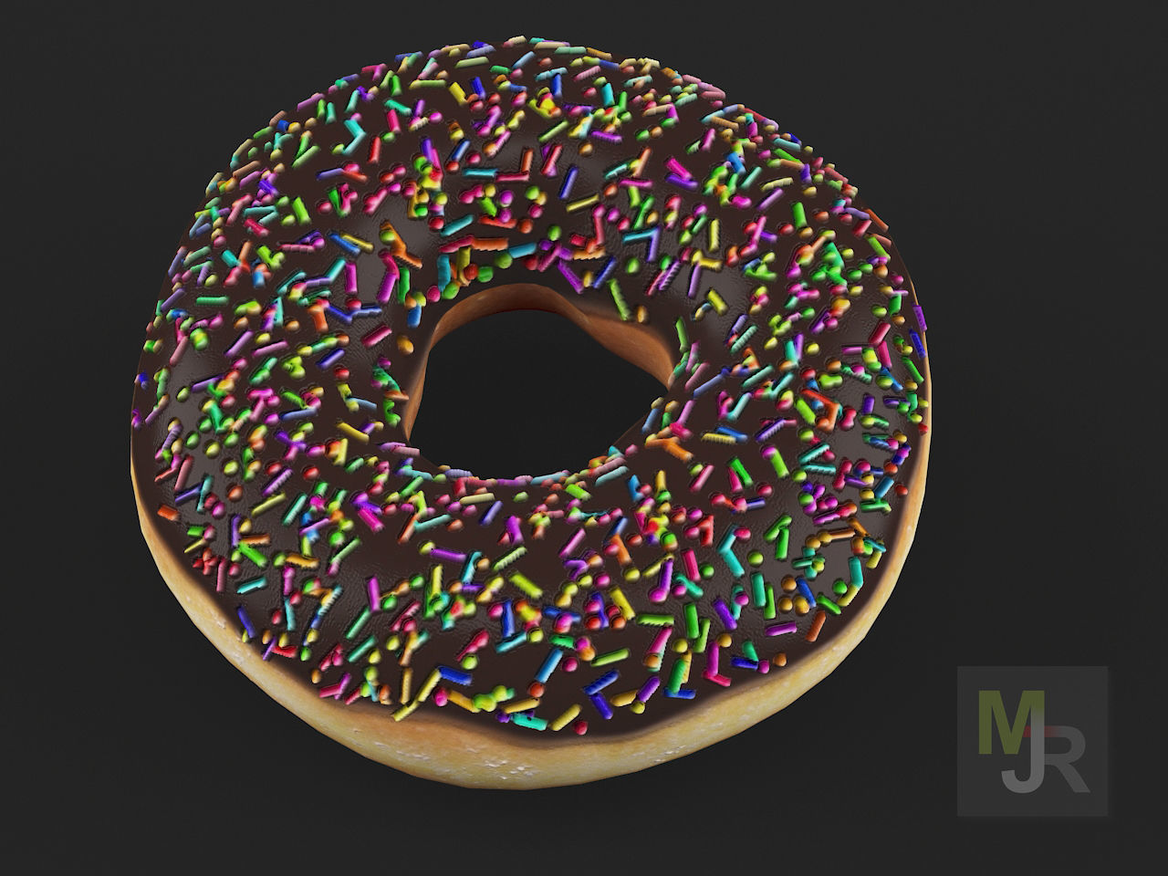 Donuts Pack 1 Low-poly 3D model_12