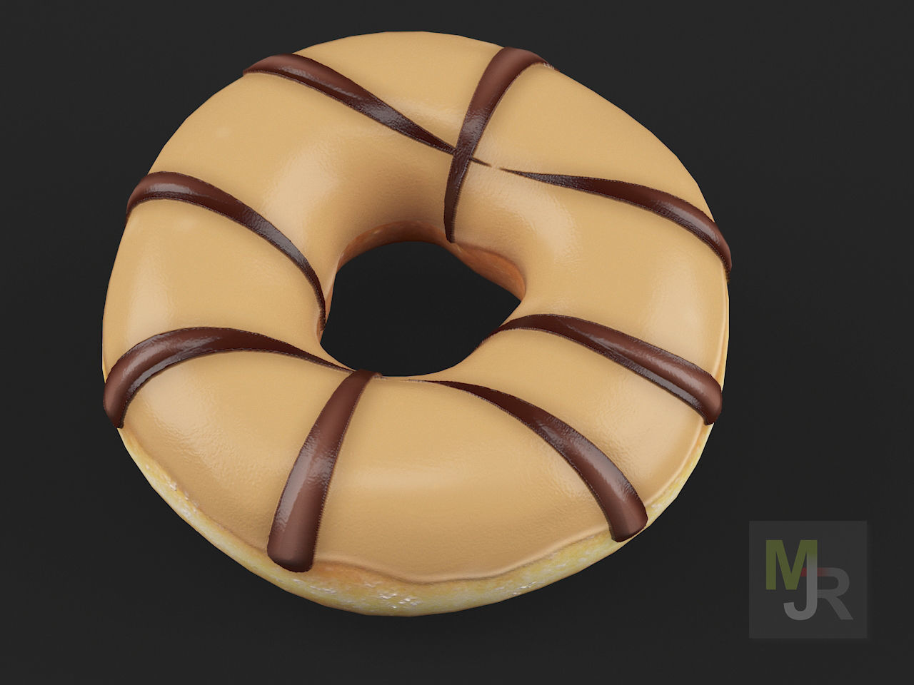 Donuts Pack 1 Low-poly 3D model_2