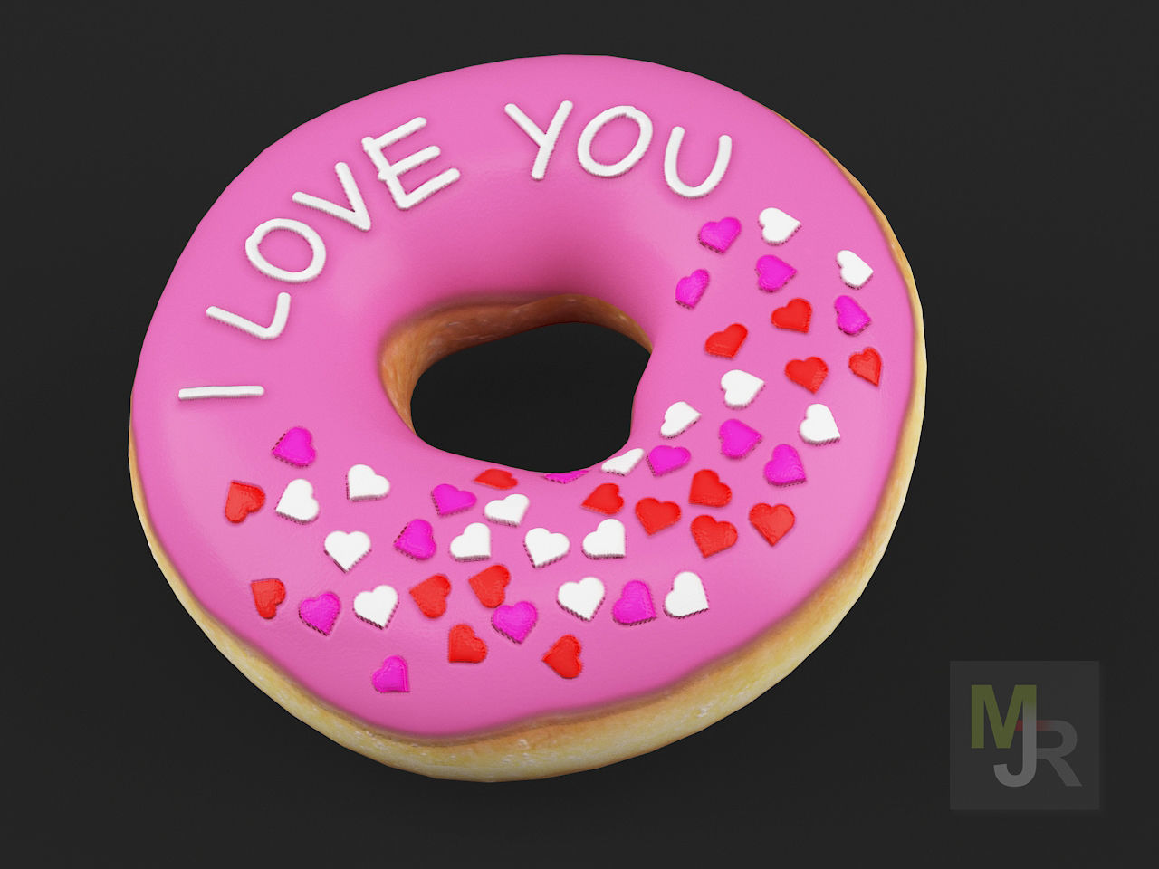 Donuts Pack 1 Low-poly 3D model_9