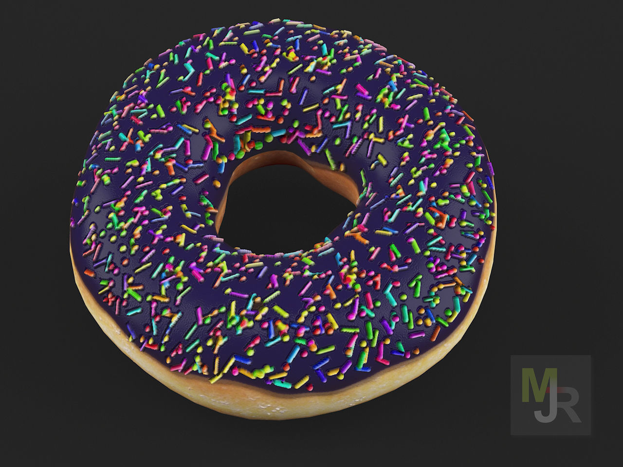 Donuts Pack 1 Low-poly 3D model_14