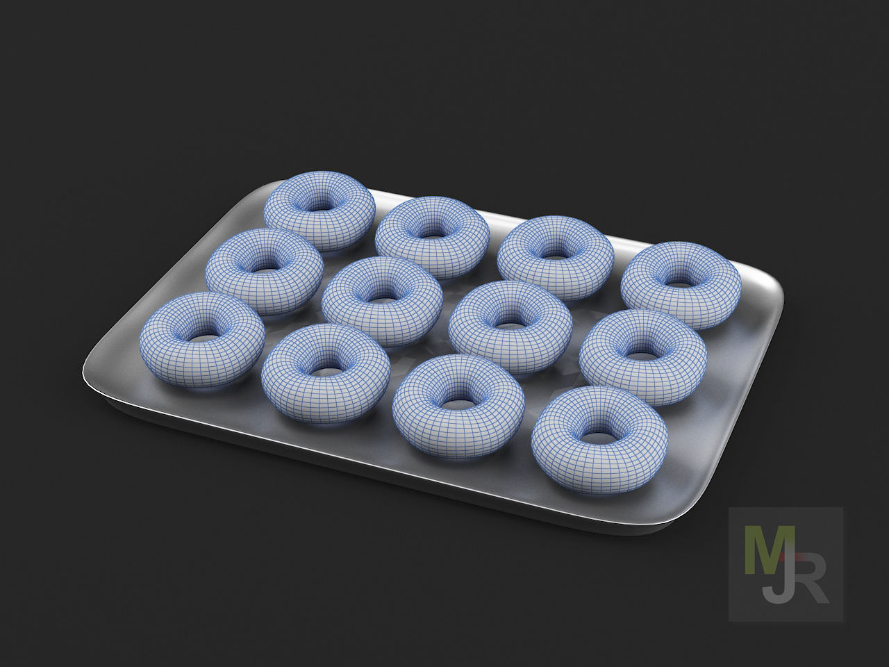 Donuts Pack 1 Low-poly 3D model_15