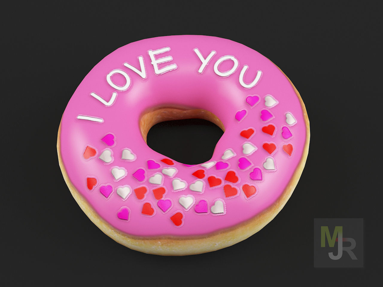 Donuts Pack 1 Low-poly 3D model_6