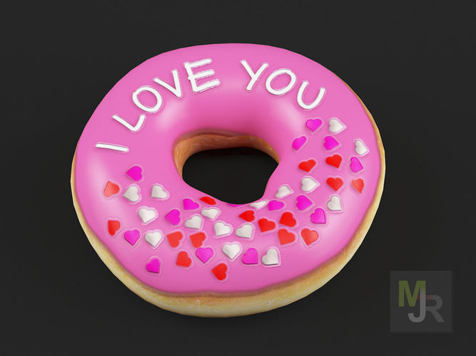 Donuts Pack 1 Low-poly 3D model 7