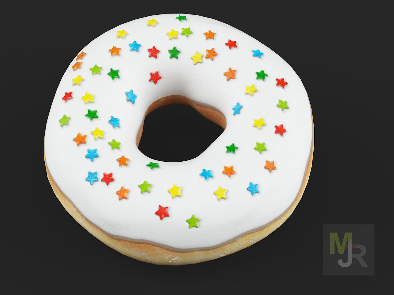 Donuts Pack 1 Low-poly 3D model_13