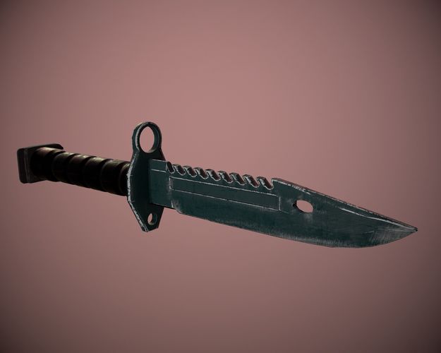 Bayonet M9 Low-poly 3D model