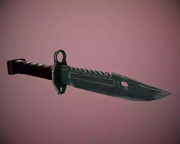 Bayonet M9 Low-poly 3D model