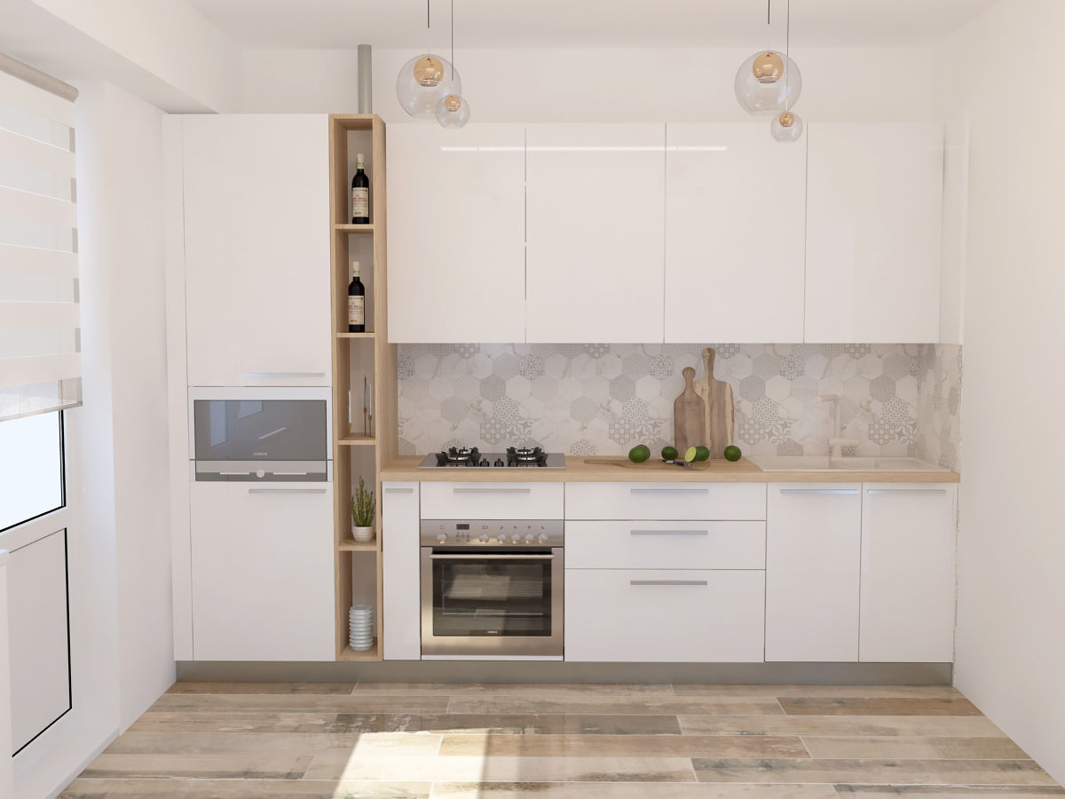 Mini Modern Kitchen 3D model_1