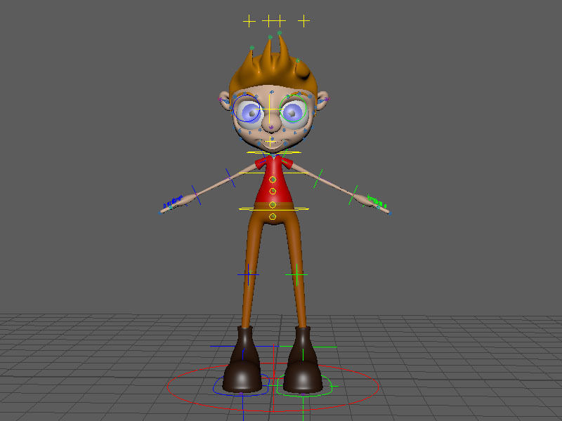 Rigged Character Low-poly 3D model_1