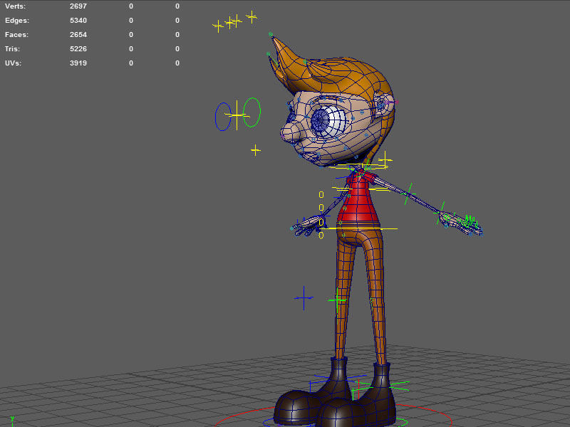 Rigged Character Low-poly 3D model_5