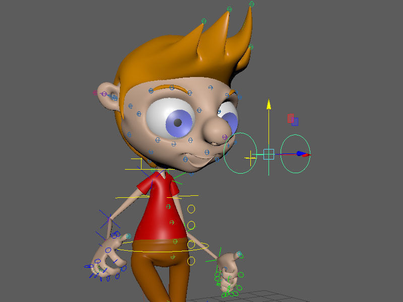 Rigged Character Low-poly 3D model_3