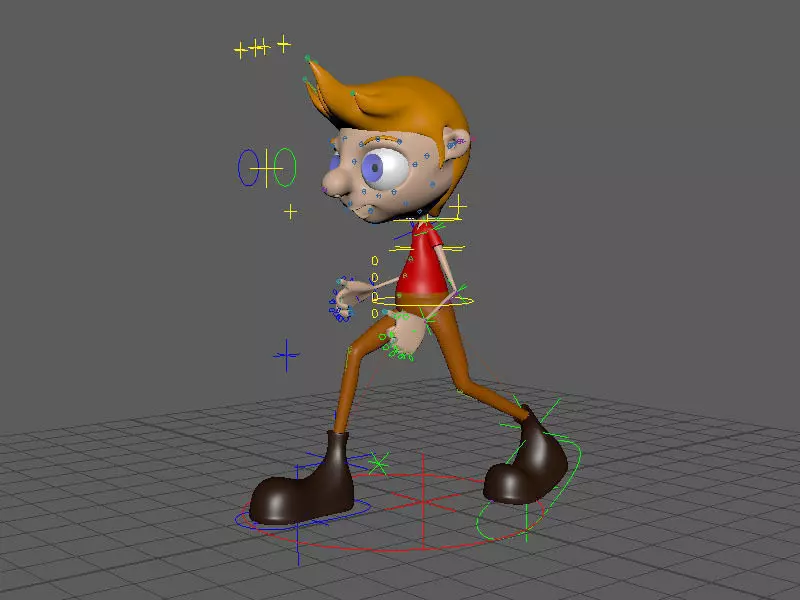 Rigged Character Low-poly 3D model_0