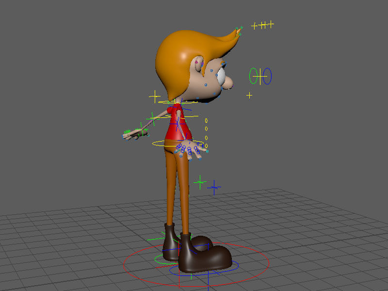 Rigged Character Low-poly 3D model_2