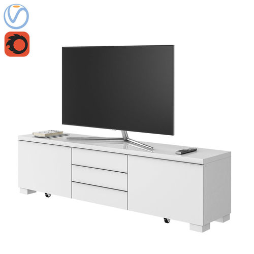 Mostorp tv stand with drawers 3D model