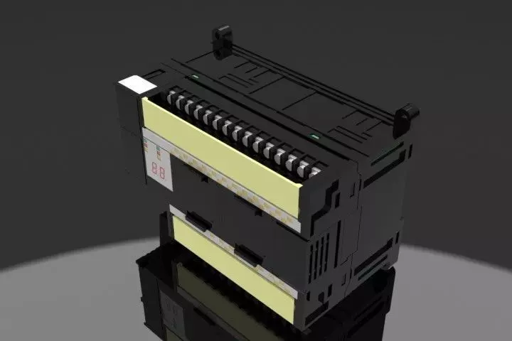 Omron PLC Free 3D model_0