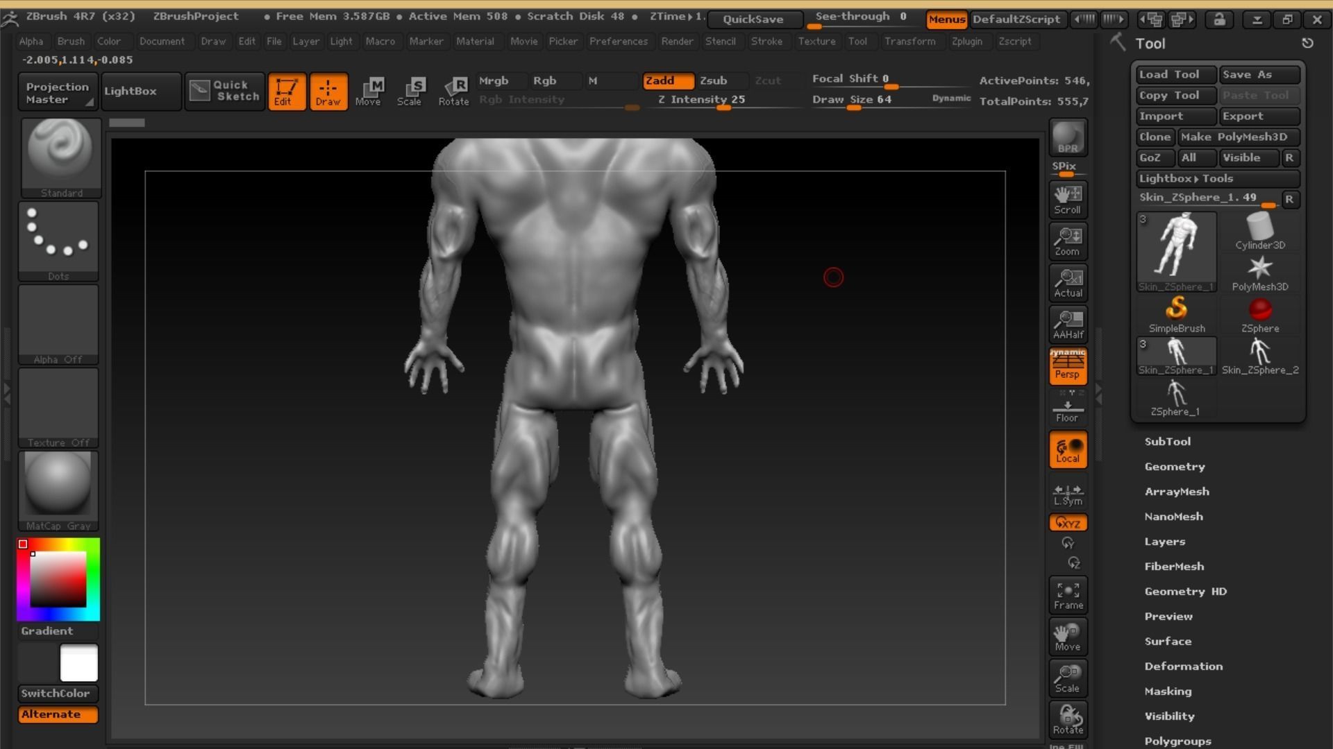 A creature body 3D model_4