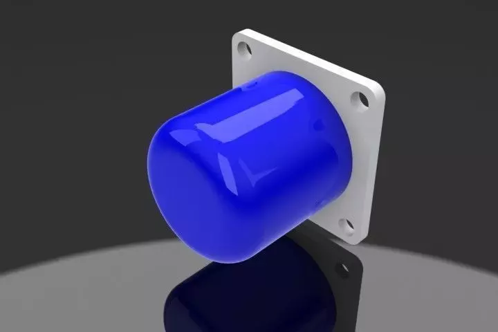 Bumper plastic button Free 3D model