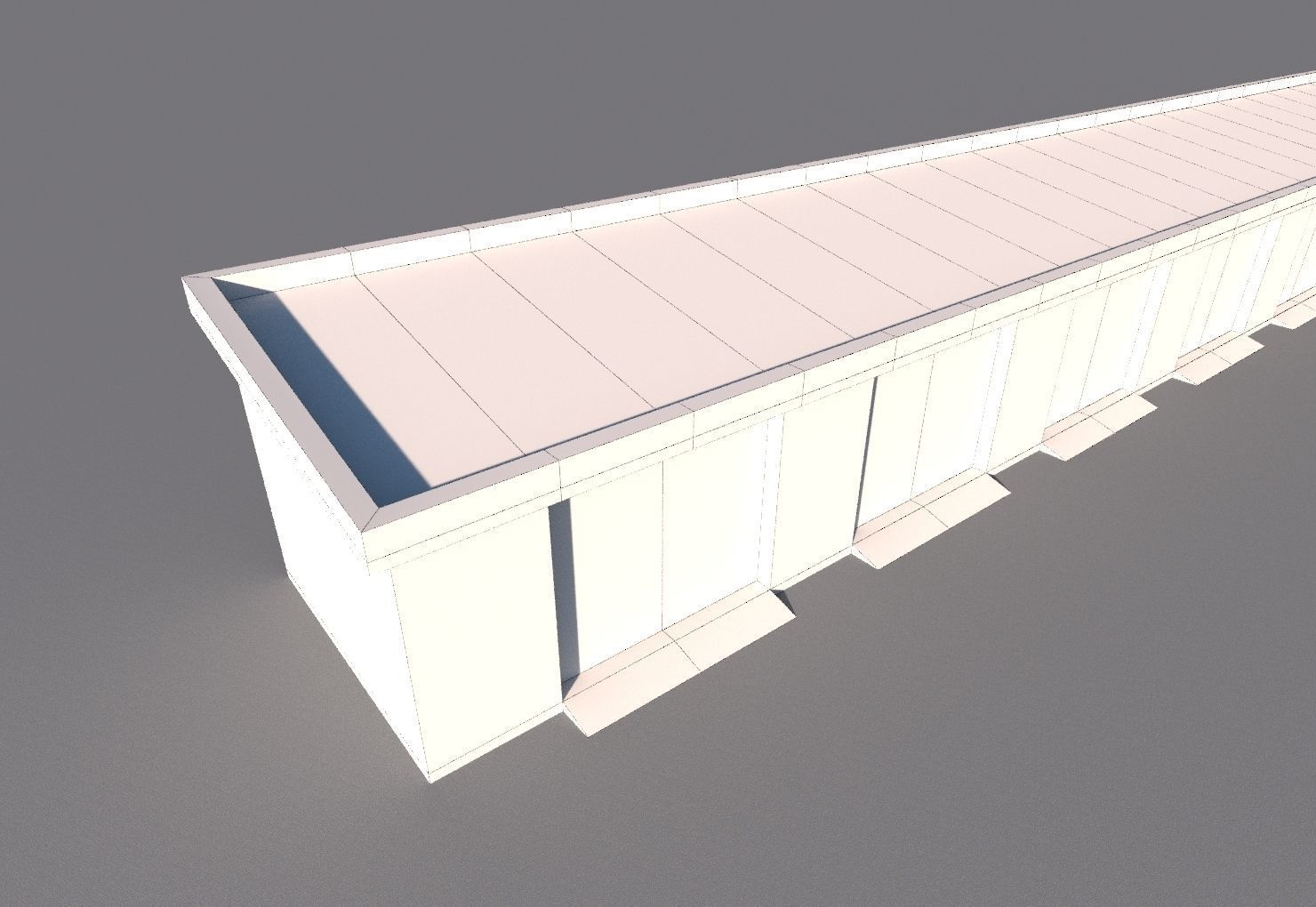 Garages 01 Low-poly 3D model_5