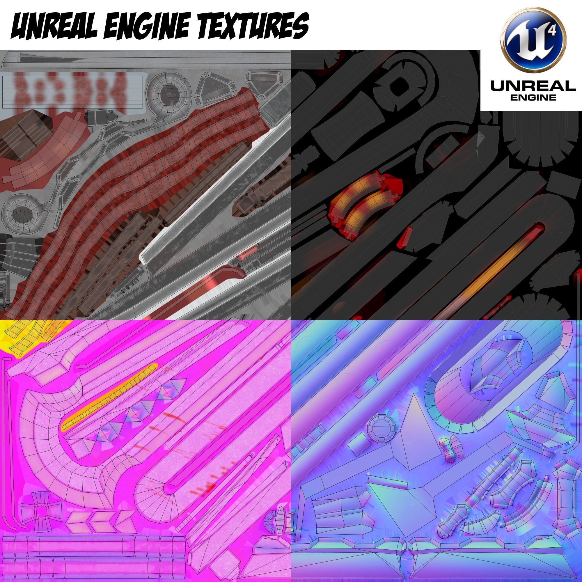 Heavy Full Metal Sword - Remake Low-poly 3D model_15