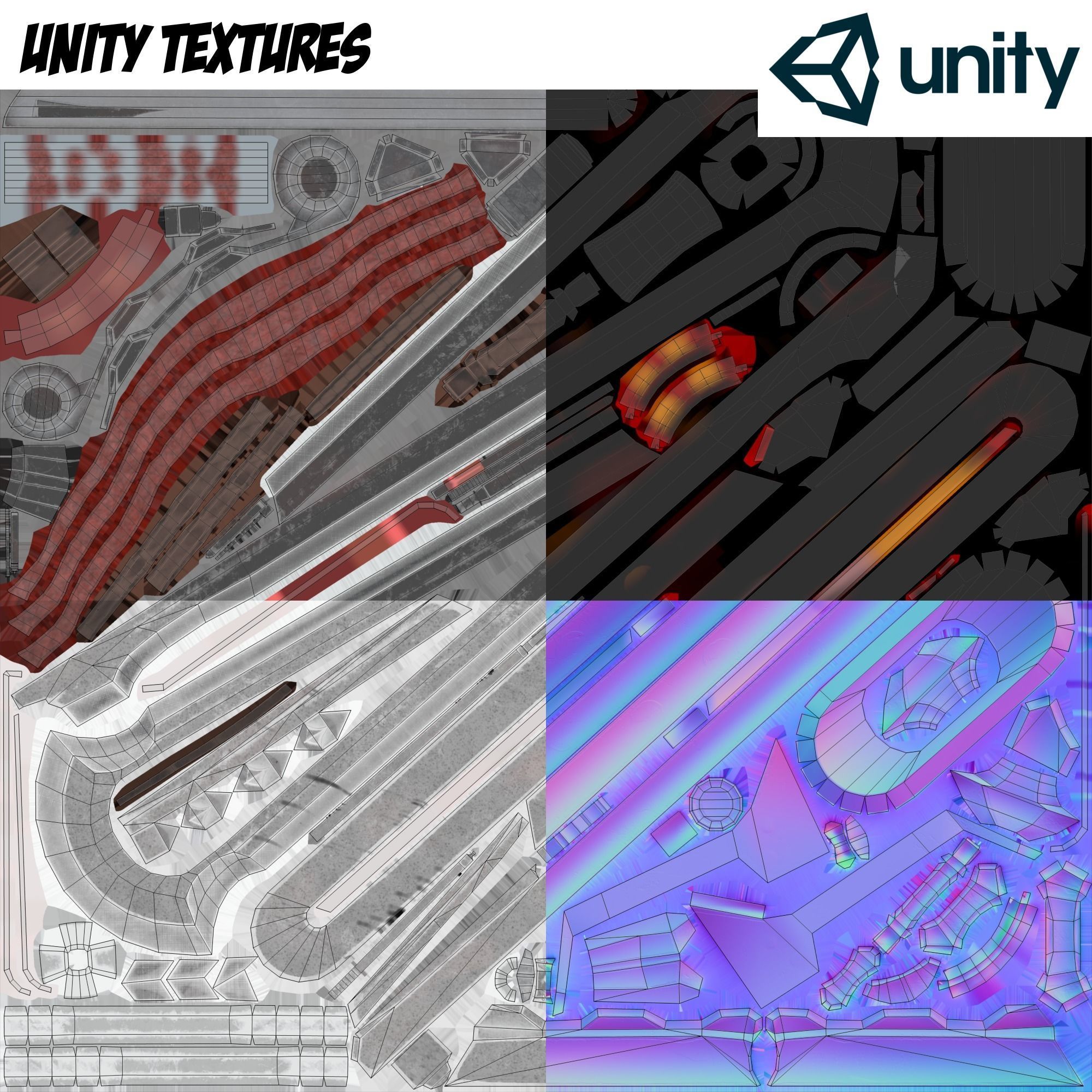 Heavy Full Metal Sword - Remake Low-poly 3D model_16