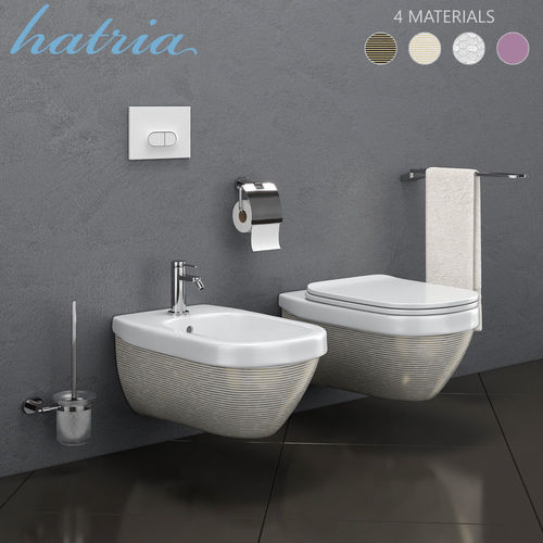 Toilet bowl and bidet HATRIA ABITO 3D model