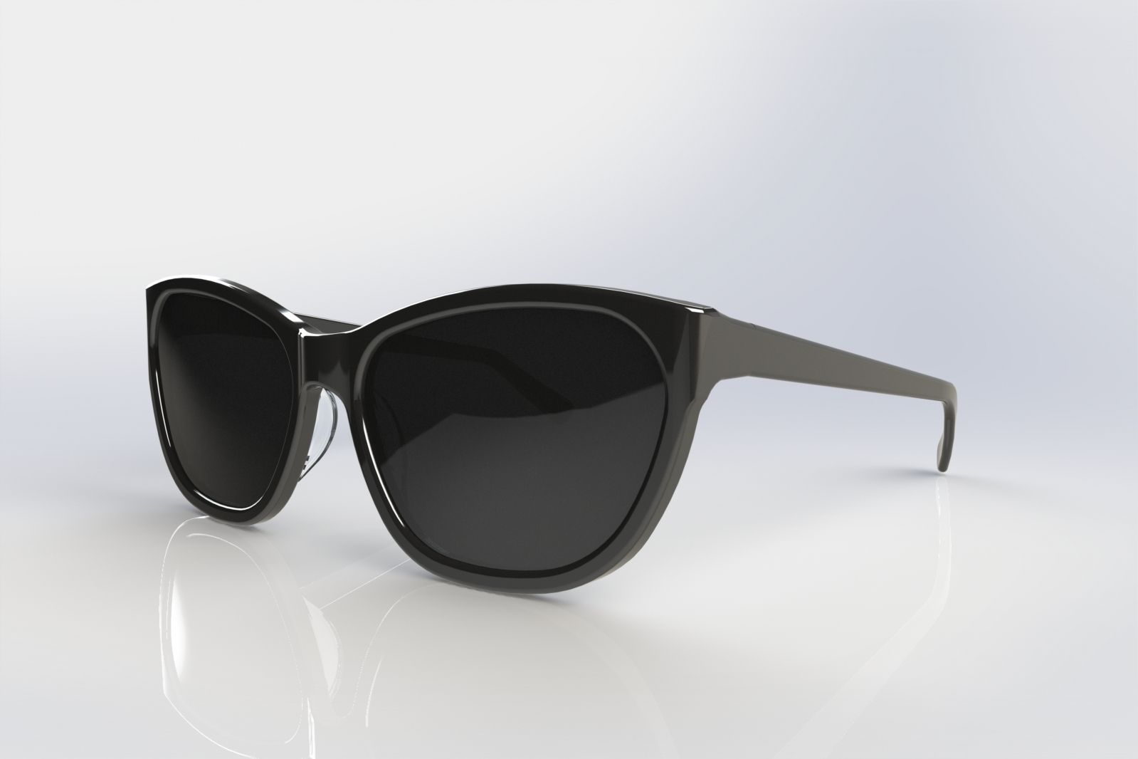 Sunglasses pair of with stripes Free 3D model_2