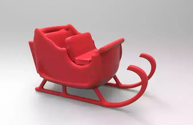 christmas sleigh 3D print model