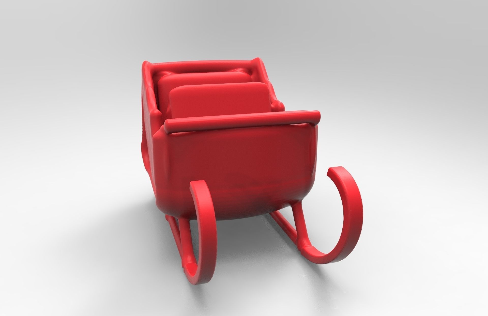 christmas sleigh 3D print model_4