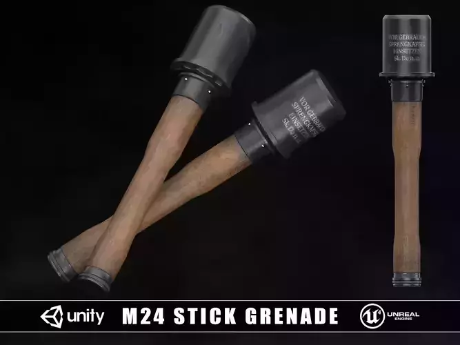 M24 WW2 German Stick Grenade