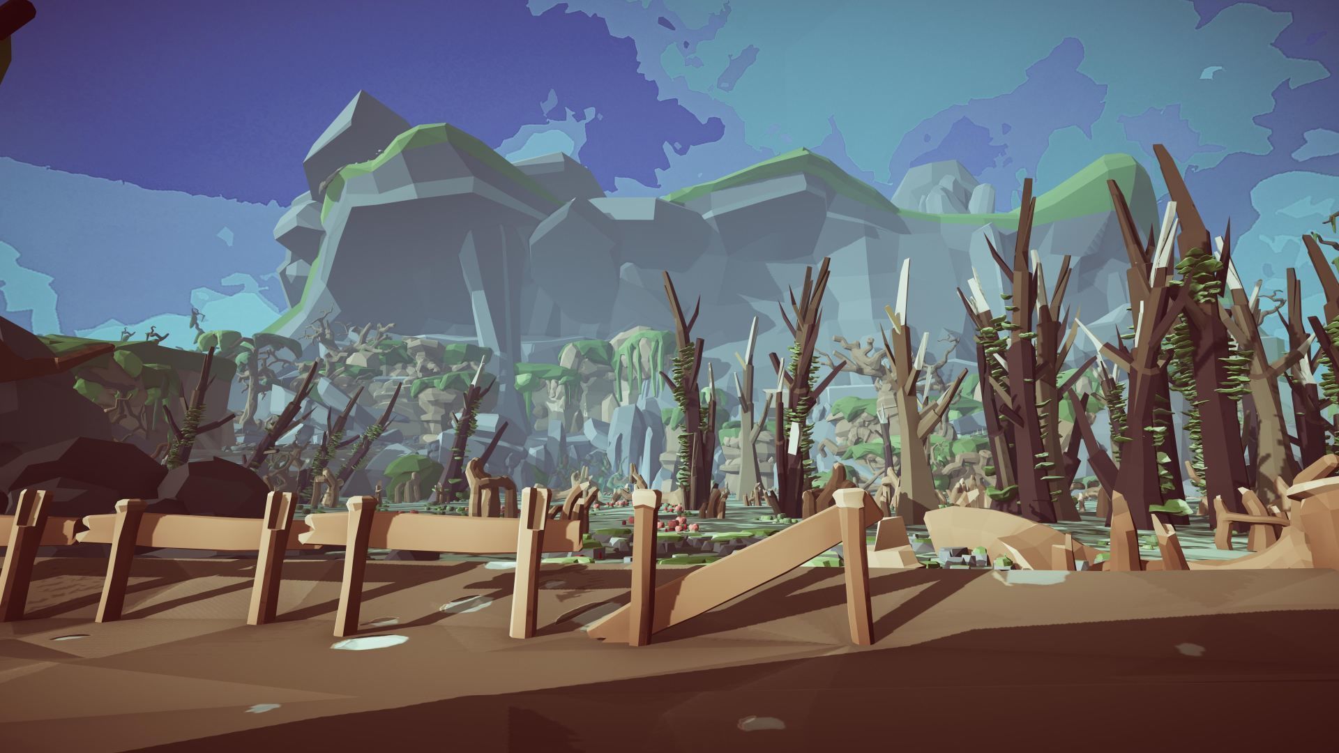 Stylized Swamp art game Unity asset pack  Low-poly 3D model_10