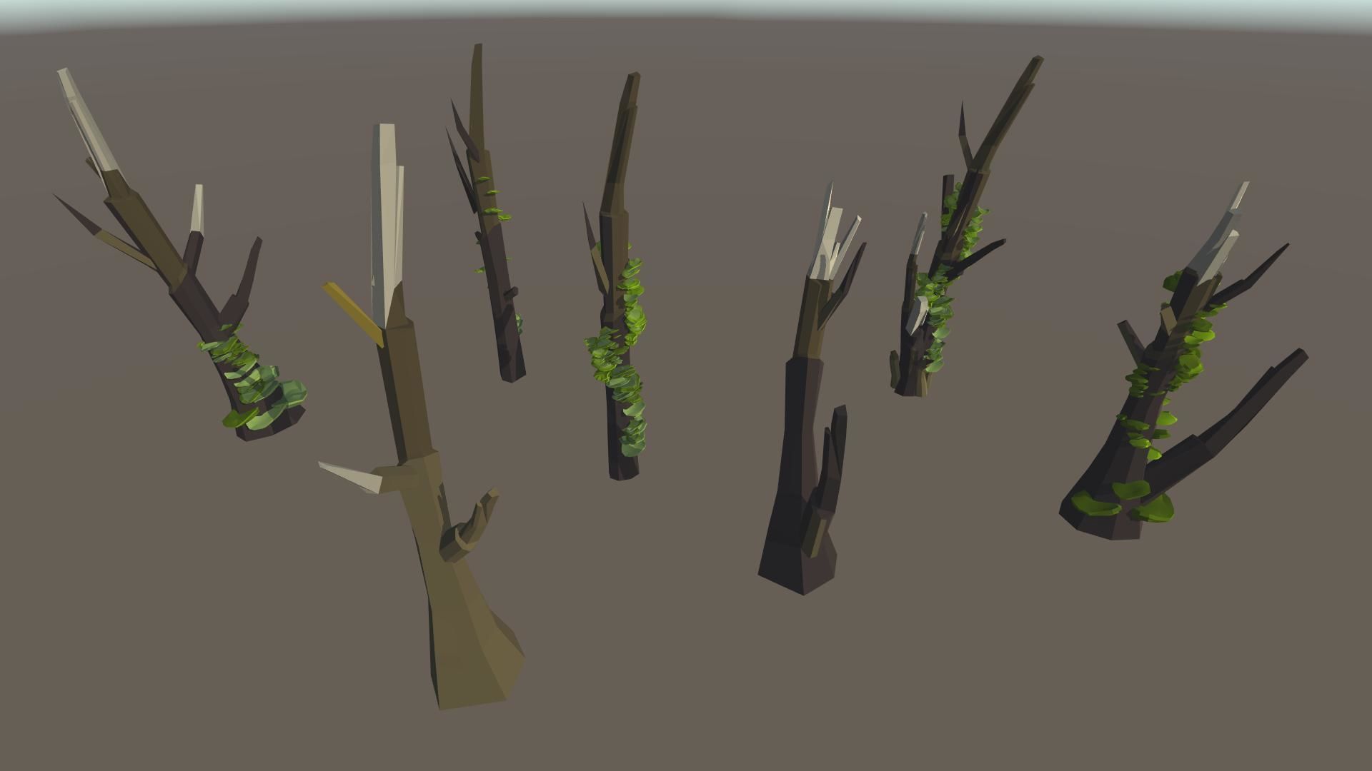 Stylized Swamp art game Unity asset pack  Low-poly 3D model_34