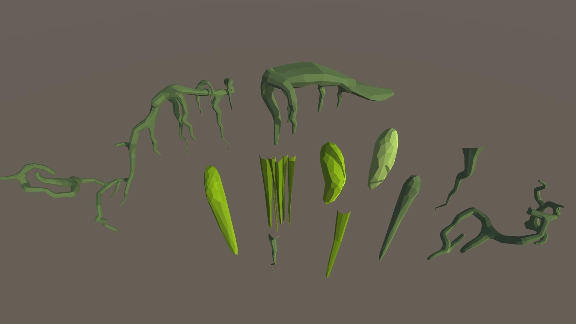 Stylized Swamp art game Unity asset pack  Low-poly 3D model_27