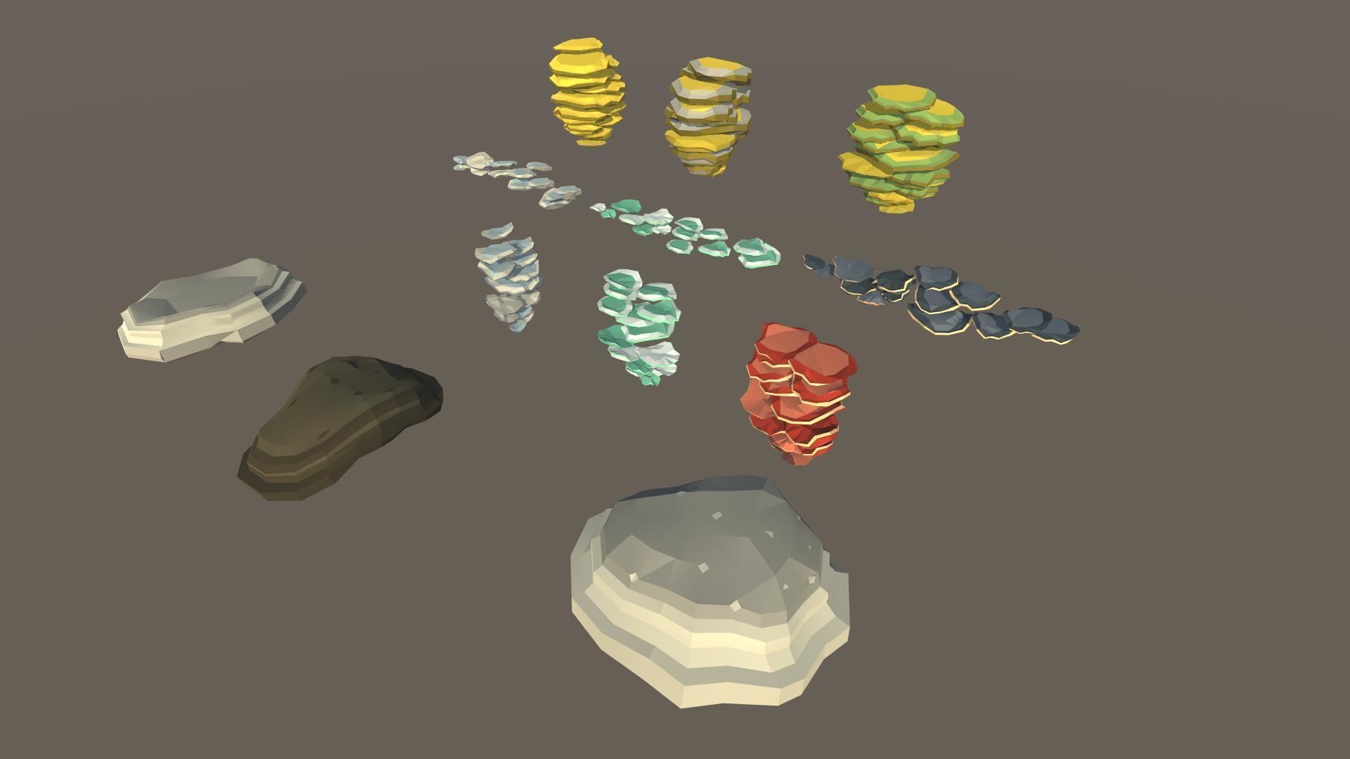 Stylized Swamp art game Unity asset pack  Low-poly 3D model_24