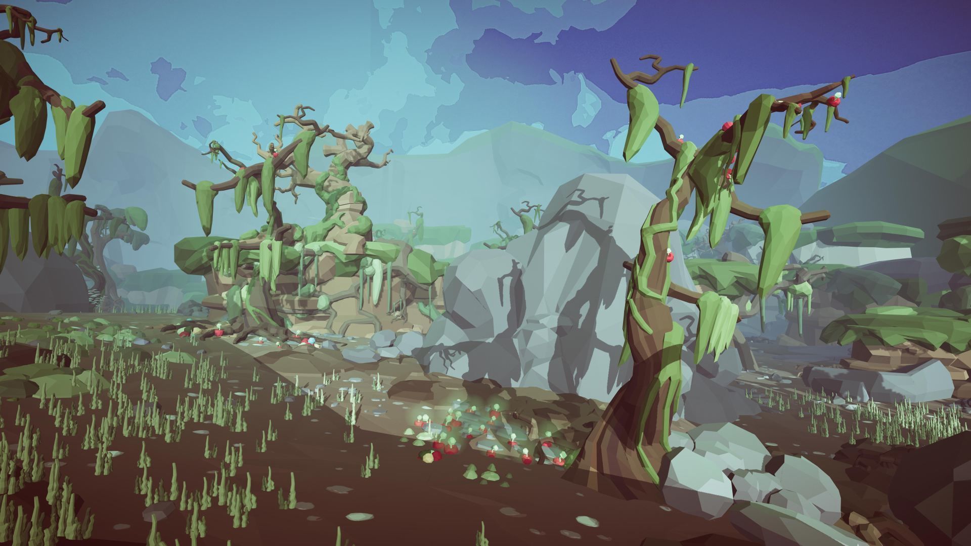 Stylized Swamp art game Unity asset pack  Low-poly 3D model_9