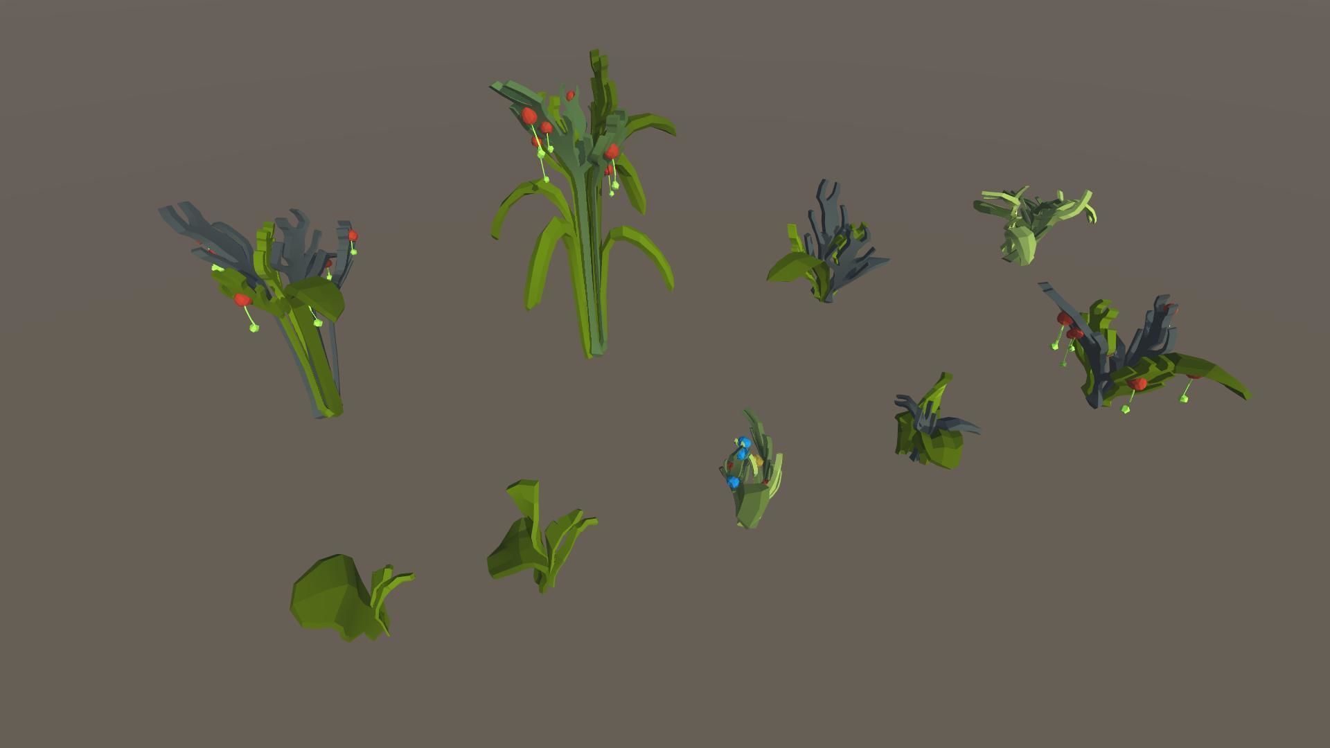 Stylized Swamp art game Unity asset pack  Low-poly 3D model_38