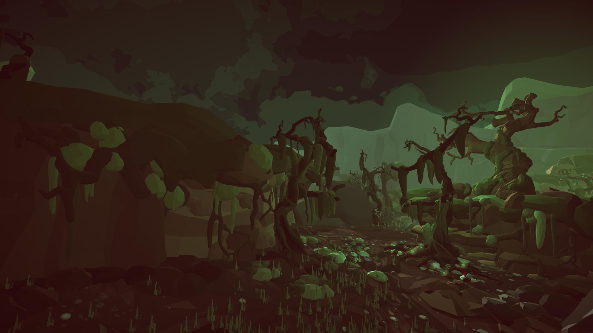 Stylized Swamp art game Unity asset pack  Low-poly 3D model_6