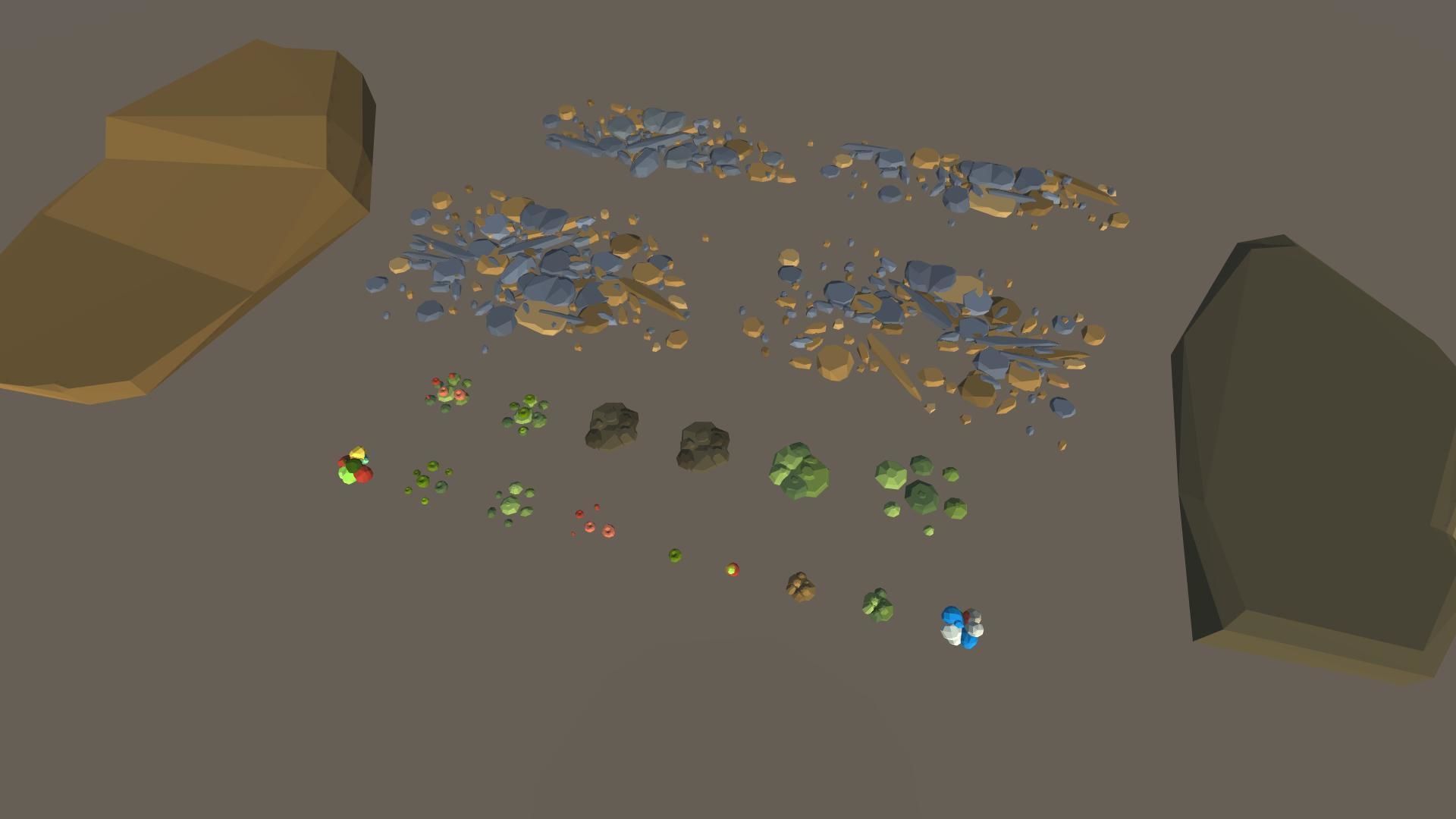 Stylized Swamp art game Unity asset pack  Low-poly 3D model_26