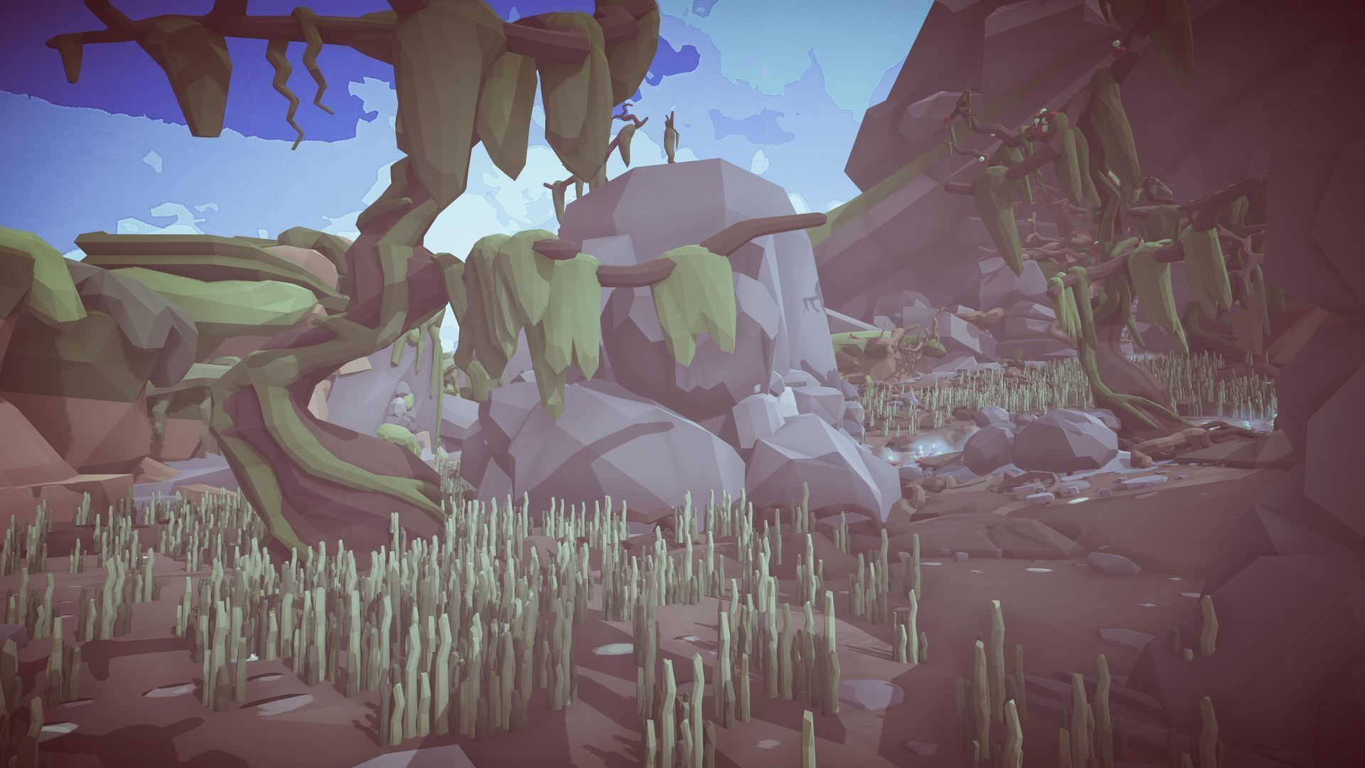 Stylized Swamp art game Unity asset pack  Low-poly 3D model_19