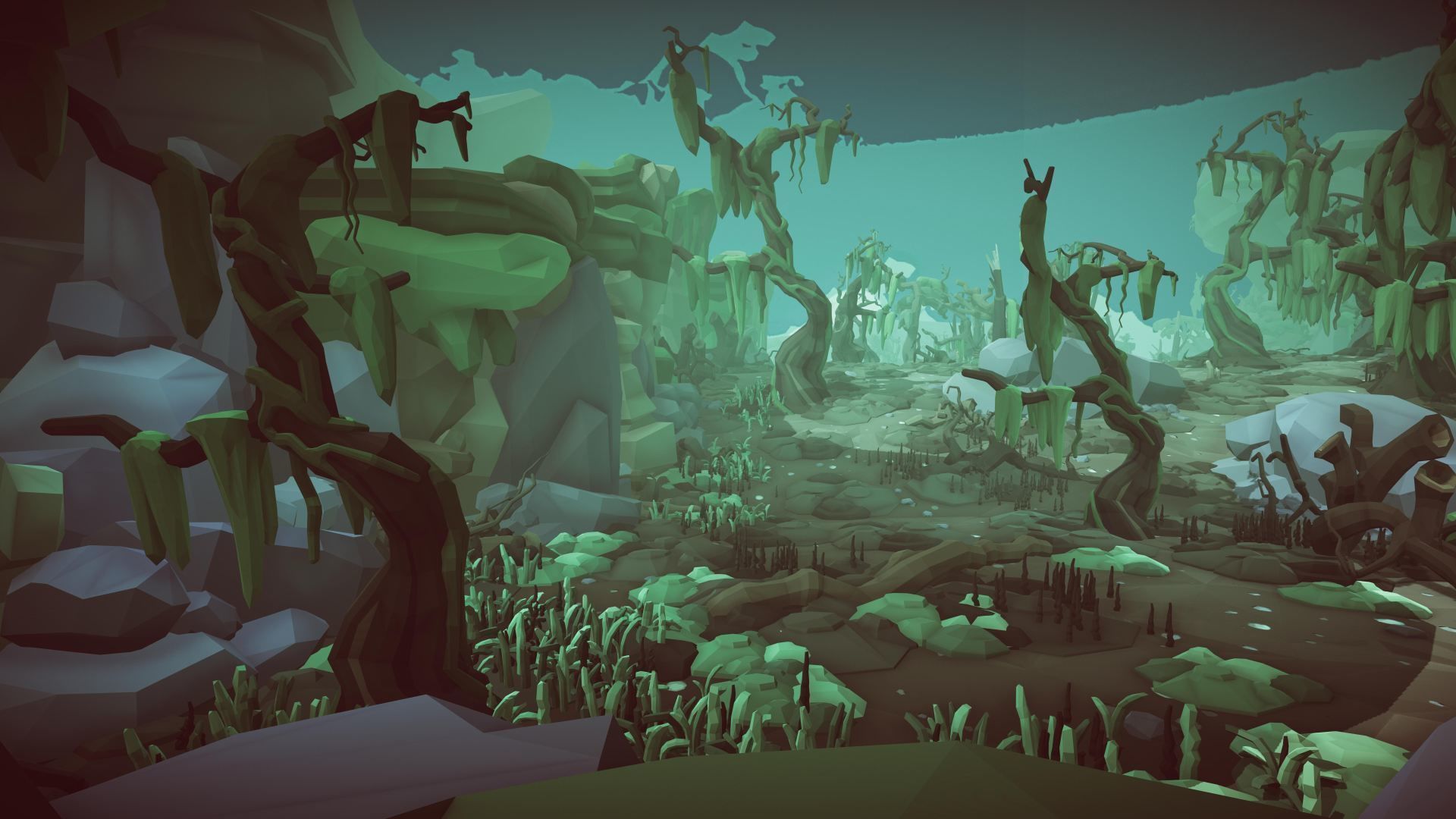 Stylized Swamp art game Unity asset pack  Low-poly 3D model_20