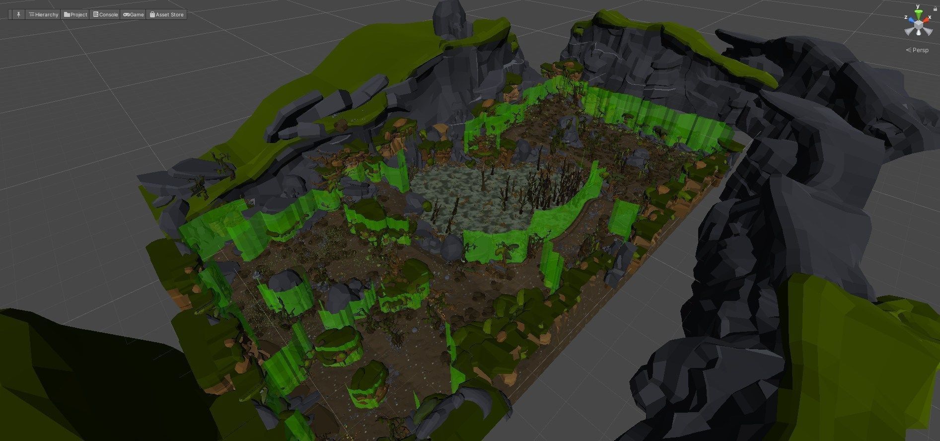 Stylized Swamp art game Unity asset pack  Low-poly 3D model_4