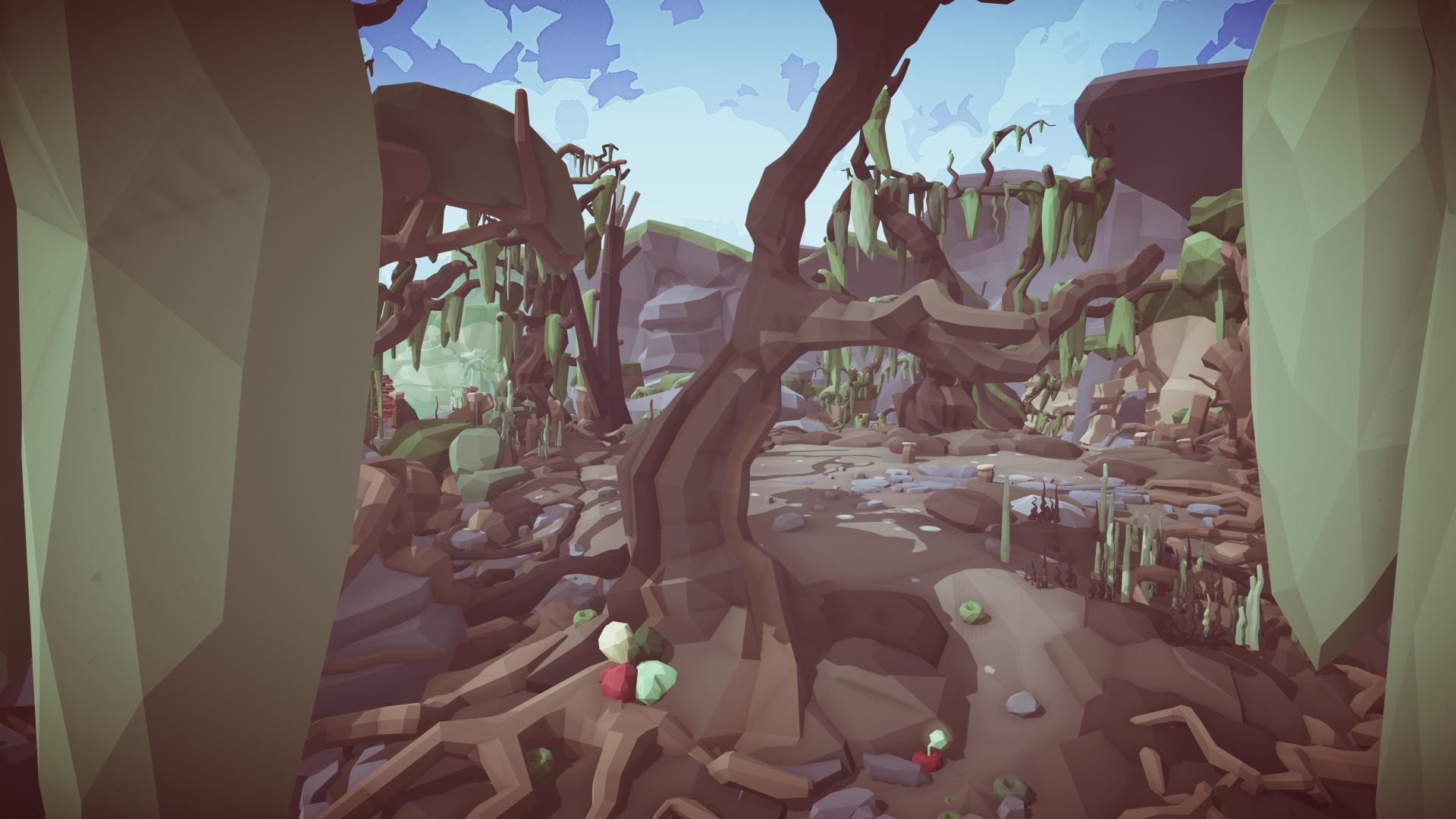 Stylized Swamp art game Unity asset pack  Low-poly 3D model_16