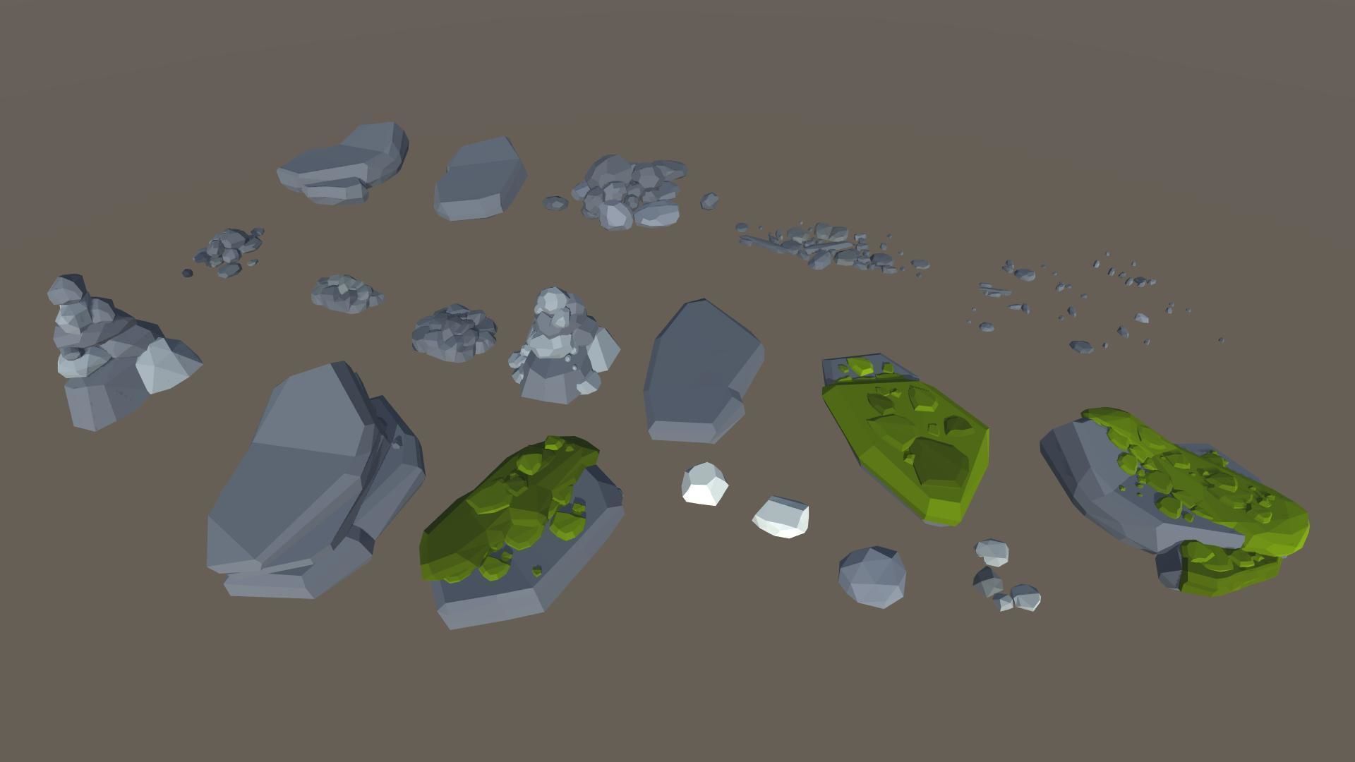 Stylized Swamp art game Unity asset pack  Low-poly 3D model_30