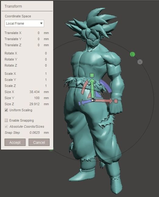 Goku Ultra Instinct - Dragon Ball Super 3D print model_3