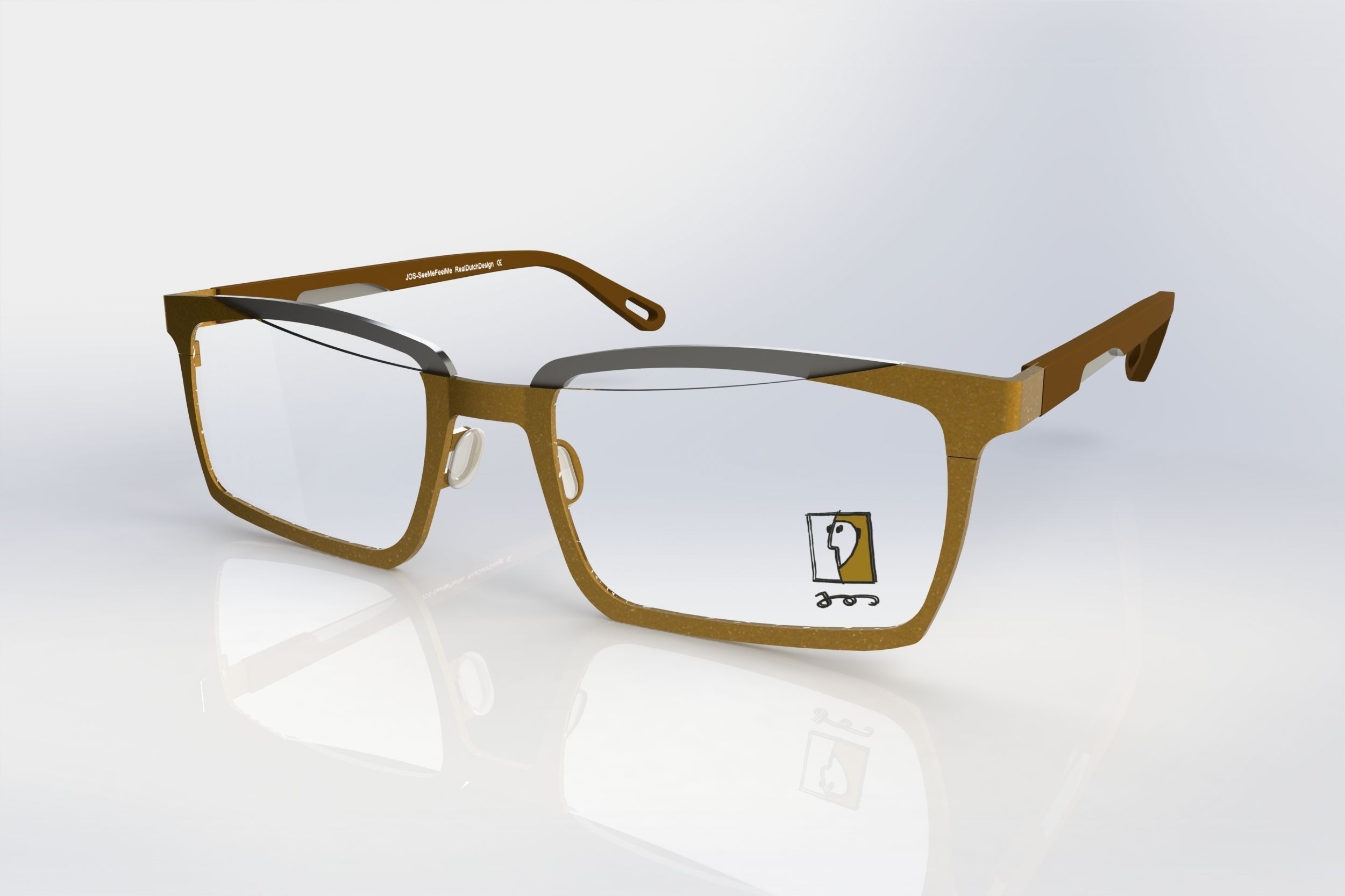 Optical frame 1 3D model_2