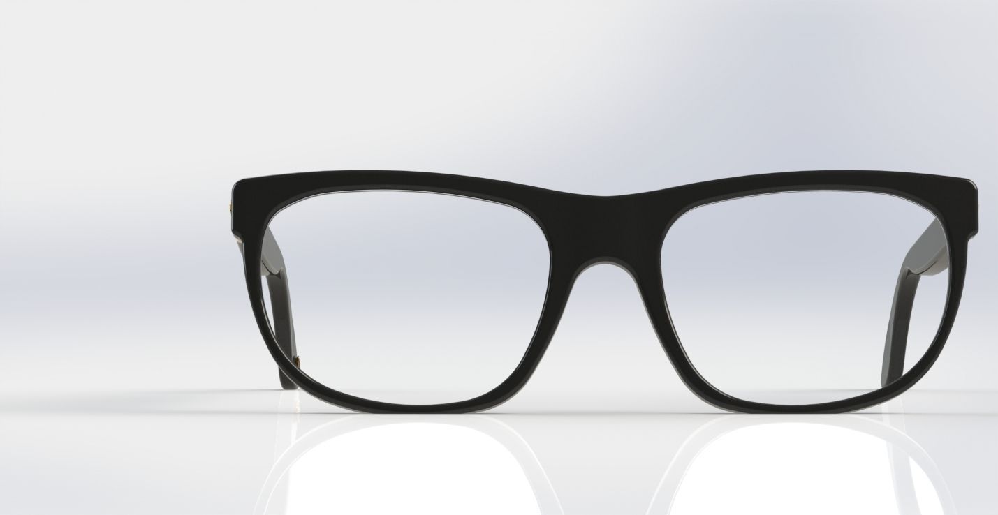 Optical frame - shape 2 3D model_1