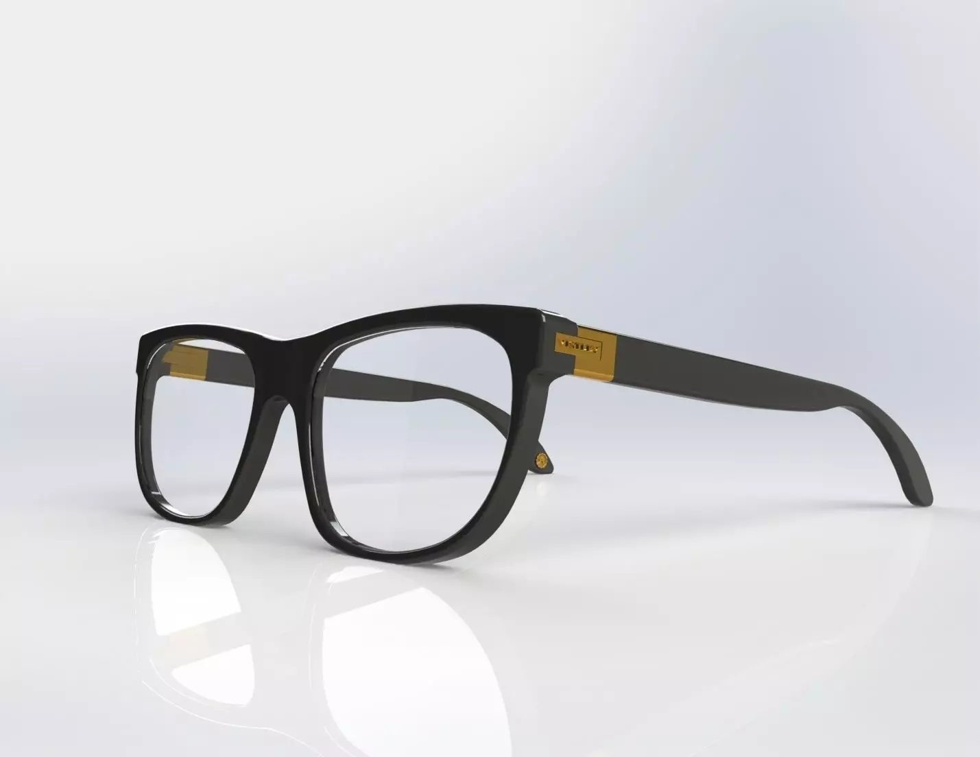 Optical frame - shape 2 3D model_0