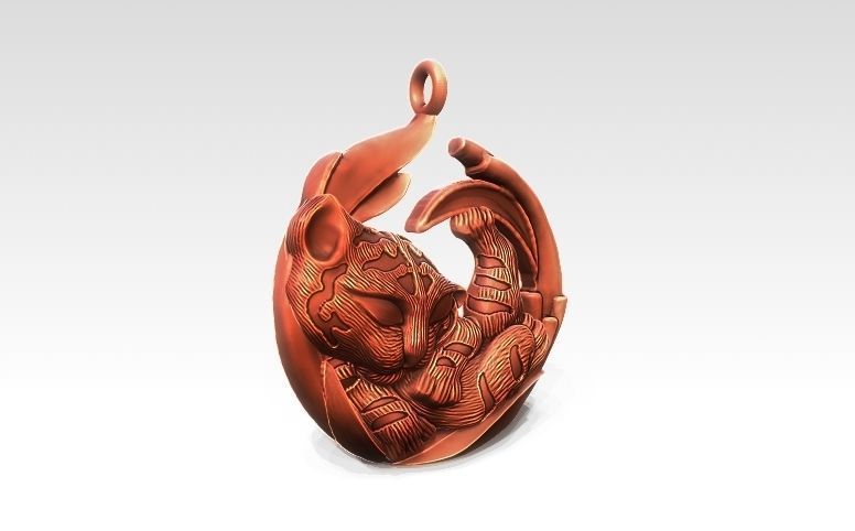 Tigra sleep MAGERIT replica 3D print model_1